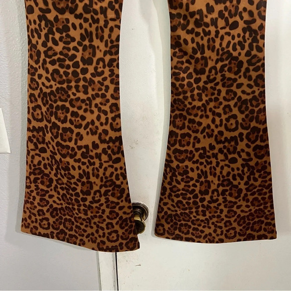 Blank NYC Leopard Print Faux Suede Flare Leg , Pull-on Pants - Picture 6 of 14
